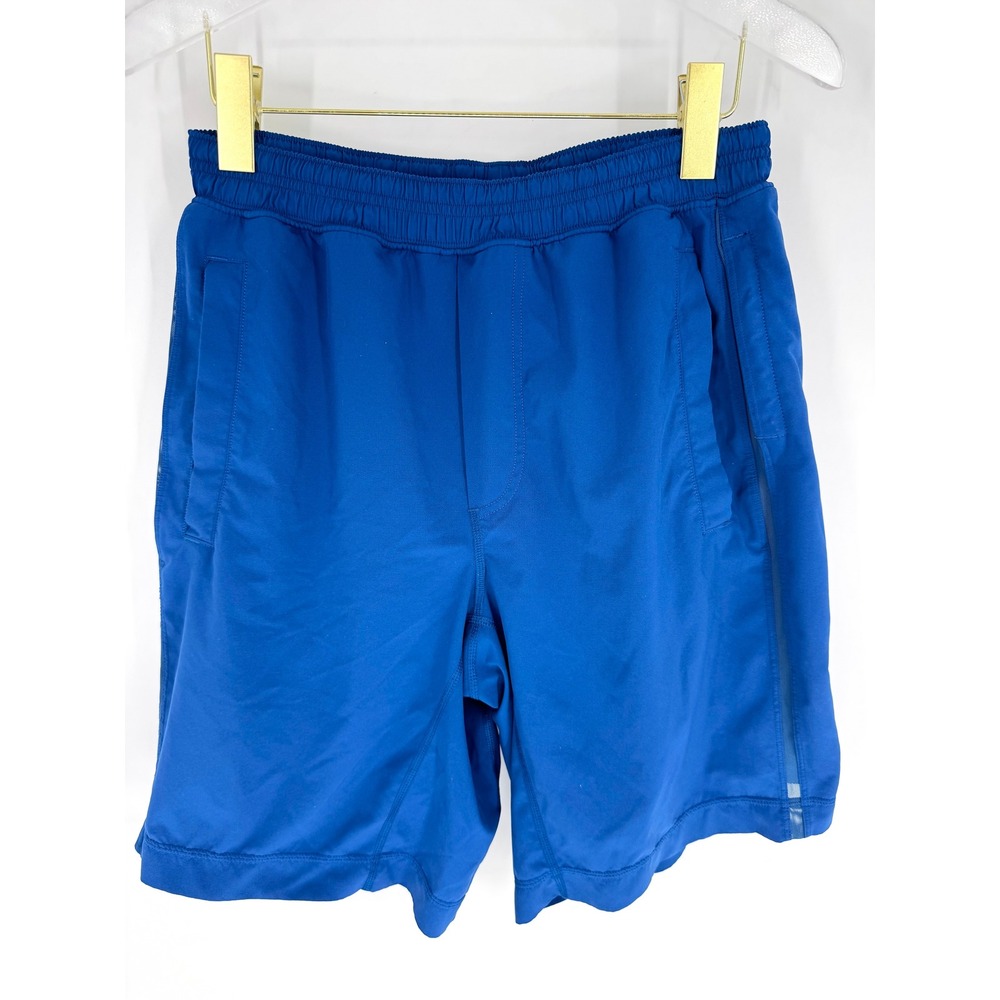 Lululemon Mens Pace Breaker Lined Shorts Blue Mesh Running Training M